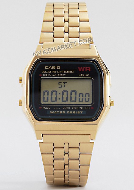 ساعت دیجیتال کاسیو کامپیوتری طلایی مدل casio A159 